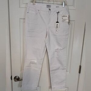 WILLIAM RAST white vintage boyfriend cuffed jeans NWT size 25